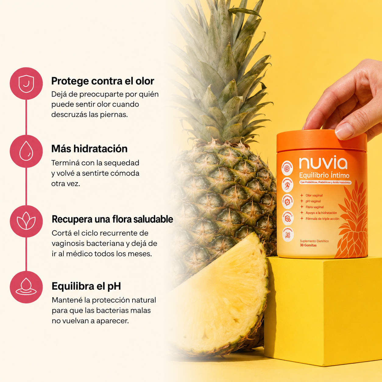 Nuvia ™ - Elimina el mal olor intimo y equilibra el PH